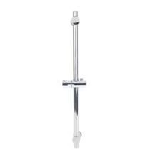 kangten 66cm Adjustable Bathroom Shower Head Holder Riser Rail Bracket Slider Bar, Round Handheld Shower Lift Rod Head Riser Rail Holder Wall Mounted Home Bathroom Decor Summer Back To School - Silver - View 8