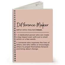 1 件 Difference Maker 日记本，感谢同事、老板、老师、同事的礼物，感谢礼物，生日礼物，5.5x8.3 英寸，学校用品，返校 - Style B - 查看 5
