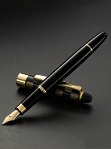 [Customized] 1pc High-Quality Electroplated Elegant Customized Refillable Fountain Pen With 0.5mm Fine Nib, Smooth Writing, Includes 30pcs 2.6mm Ink Cartridges. A Thoughtful Daily Writing/Calligraphy Pen Gift For Coworkers, Family, Valentine's Day, Back-To-School, Graduation, Christmas, Father's Day, Teacher's Day, Thanksgiving, Christmas, Mother's Day, Birthday, Personalized Gift - Multicolor - View 16