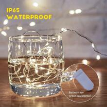 3 Pcs Fairy Lights Battery Operated String Lights - 6.56ft 20 LED Mini String Lights Wire Firefly Lights For Vases Mason Jars DIY Crafts Plants Table Centerpieces Wedding(Cool White/Warm White) - White - View 9