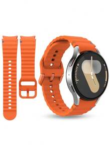 chinbersky Premium Sport Band Compatible With Galaxy Watch 7 (40mm/44mm) - Seamless Soft Silicone Strap Compatible With Watch 6/5/4 FE (40mm/44mm) & Classic Models (42mm/43mm/46mm/47mm) & Pro 45mm - Unisex Design