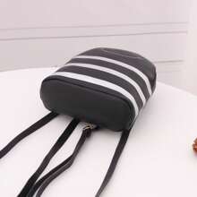 Children's Cute Small Backpack Color Contrast Shoulder Crossbody Bag - Multicolor - View 3