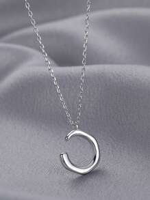 925 Sterling Silver Letter Necklace, Minimalist Design Collor Necklace, 2025 New Fashion Jewelry
