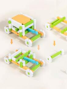 Xây dựng bằng khối mộng và chốt, Nhà của kiến trúc sư, Quà tặng câu đố cho trẻ em, Giáo dục sớm cho cha mẹ và con cái, Đồ chơi bằng gỗ, Giáo cụ giảng dạy Montessori - Nhiều màu - Xem 7