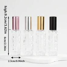 10ml Glass Perfume Refill Bottle, Mini Portable Travel Size Empty Squeeze Bottle Container - Color Mixing - View 4