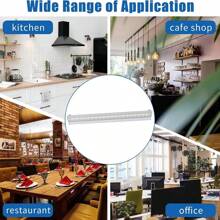 Organizador de pedidos para llevar de cocina de 30cm-150cm, soporte para billetes, pedidos para llevar de PVC y estante para billetes de restaurante para cafeterías y pubs de oficina