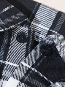 1pc Red Bow Tie & Black White Plaid Pet Shirt Set, Suitable For Indoor/Outdoor Wedding Outfit For Cats & Dogs