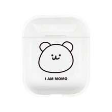 Minimalist Teddy Bear Design AirPods 1/2/Pro 3/4/5 Wireless Bluetooth Earphone Case, Soft Cartoon Protective Cover, - Clear - View 7