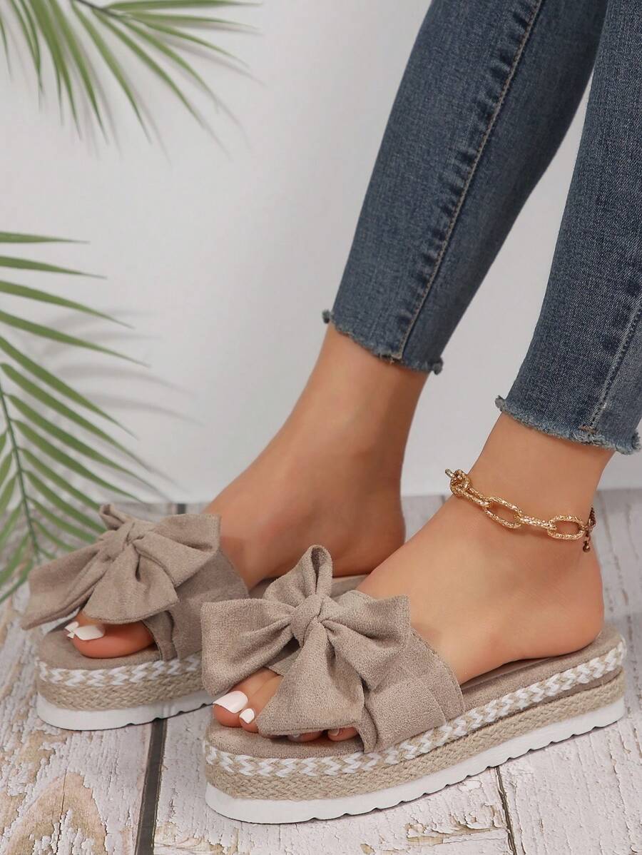 New Style Platform Thick Soled Women's Fashion Sandals, Comfortable Casual Shoes, Black Sandals