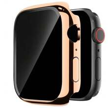 Funda de privacidad compatible con Apple Watch de 46mm, 42mm, 44mm, 45mm, 41mm, 40mm, [antiespionaje] protector de pantalla de vidrio templado, funda dura de PC compatible con Apple Watch Series 10, 9, 8, 7, 6, 5, 4, SE, Ultra/Ultra 2 - multicolor - Ver 16