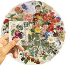 50 stuks Retro Planten Stickers Pakket | Western Stickers, Hoge Kwaliteit Stickers Voor Scrapbook, Graffiti Sticker, Dagboek, Laptop, Bumper, Skateboard, Waterflessen, Computer, Cartoon, Bouwhelm, Autostickers, Stickers Kunnen Veel Plezier In Je Leven Brengen, Het Perfecte Cadeau Voor Volwassenen