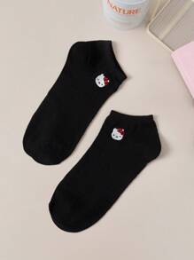 Sanrio 5 pares de calcetines cortos hasta la rodilla con diseño bordado de Hello Kitty de Sanrio, para mujeres y hombres/parejas. Los calcetines son personalizados, divertidos, alegres, coloridos y con diseños creativos de anime y dibujos animados. Son un regalo ideal para fiestas, cómodos y transpirables, mejoran la atmosfera familiar, son a la moda y adecuados tanto para hombres como para mujeres. Unos calcetines interesantes, locos, de anime y de colores múltiples.