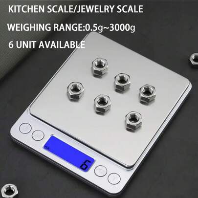 High-Precision Electronic Scale, Food Scale, Commercial Jewelry Scale, Precise Digital Kitchen Scale, Household Baking Kitchen Scale For Baking And Cooking, Baking, Meal Prep, Perfect Gift For Students, New Homeowners & Foodies