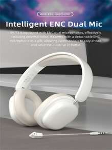 Wireless Bluetooth Headset With A Retractable, Rotating, And Foldable Design For Easy Storage, With A Super Long Battery Life Of 40h. It Features A Detachable Microphone, Lightweight And Comfortable Fabric That Fully Surrounds The Earbuds, Personalized And Fashionable Macaron Color Matching, And Multiple Colors To Choose From. It Is Compatible With Various Devices And Is The Best Choice For Holiday, Birthday, And Gift Giving To Family And Friends