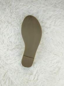Women's Summer Gold, Beach Tie-Up, Mule, Round Toe Flat Sandals