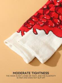 1 Par de Calcetines Únicos de Mujer con Diseño de Triángulos de Pizza, Calcetines Casuales Suaves y Transpirables, Diseño Creativo Adecuado para el Hogar, Salidas, Fiestas para Mejorar el Ambiente Festivo, Regalo Novedoso para Familiares y Amigos, Unisex para Todas las Estaciones