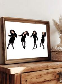 1pc Movie Dance Art Poster: Frameless Wall Decor, Modern Funny Artistic Wall Decor, Office, Bedroom Wall Art, Living Room Wall Decor, Dining Room Wall Decoration, Kitchen Decorative, Study Room, Corridor, Dormitory Decoration, Ideal Gift For Friends, Wall Arts, Wall Decoration, Home Decoration, Room Decoration Canvas Painting ,Posters,Frameless Gifts Birthday Graduation