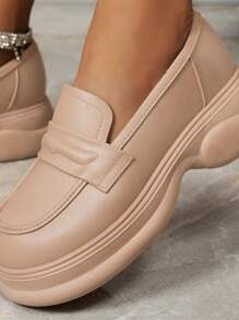 Women's Round Toe Suede Slip-On Fashion Loafers, EU 2025, Spring/Summer New Casual Versatile Everyday Commute Loafers, Retro Flat Comfortable Moccasins, Soft Bottom Non-Slip Mother Shoes