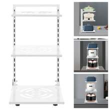 kangten 3 Tier Pot Rack Organizer, Pot And Pan Stand Rack, Carbon Steel Pot Lid Holder - White - View 6