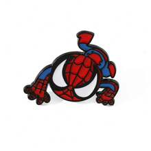 Disney 1/6 szt. Zestaw broszek z postaciami z kreskówek Spersonalizowany do góry nogami Spider-Man Emalia Pin Plecak Odzież Biżuteria Metalowa odznaka Akcesoria Prezenty dla przyjaciół