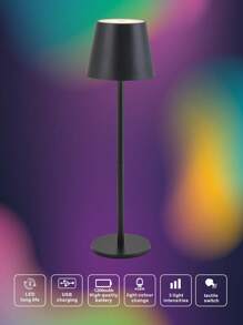 1 PC Wireless Table Lamp 5V Rechargeable 3 In 1 Light Colors Changeable Touch Switch Brightness Dimmable Table / Bottle Lamp Black/White Table Lighting For Restaurant Home Nursery Bedroom Outdoor Dining Garden Table