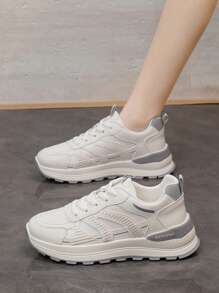 Scarpe casual da donna primaverili 2025, traspiranti, con suola morbida, sneaker chunky, scarpe da corsa da donna, scarpe casual da donna, sneaker bianche