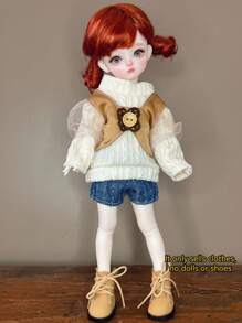 1pc Retro Style Doll Clothes, Suitable For 6-Inch BJD/30cm Dolls. Unique Designs Including Sporty, Academic Styles, A Dream Outfit Collection For Doll Lovers, Adorable For Girls. (This Series Of Doll Clothes Are Suitable For 30cm Dolls, Due To Different Doll Shapes, The Tightness And Length May Vary Slightly. The Handmade Miniature Garments May Have Minor Handcraft Flaws, Which Do Not Affect The Overall Effect. Buyers With Concerns May Want To Consider Carefully)
