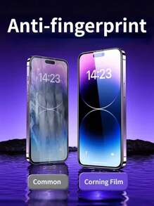 Bộ 3 miếng dán bảo vệ màn hình tương thích với iPhone 16/15/14/13/12/11/8/7/6, chống trầy xước, khung đen, kính bảo vệ màn hình cho 15ProMax 14Pro. - Trong sáng - Xem 3