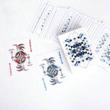 德州扑克锦标赛专用扑克牌。采用全新塑料 PVC 制成，防水，哑光饰面，大尺寸字符和宽幅。这些扑克牌具有创意几何图案，将娱乐性和美感融为一体。 - 彩色 - 查看 6