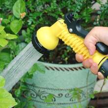 MangDong 10 米/20 米/30 米 5 件可调节多功能庭院喷嘴，连接水龙头用于家庭花园浇水、洗车高压 7 种模式喷枪、浴室、卫生间、拖把地板清洁、园艺浇水洒水器