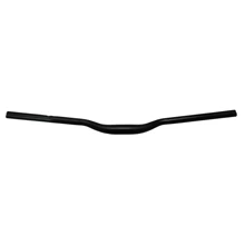 MTB Bicycle Handlebar Curved Matte Black 700x31.8mm Steel Resistant Mega Over - 黑色 - 查看 2