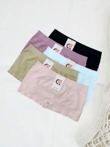 Kit With 3 WOMEN'S BOXER UNDERWEAR Soft High Elasticity Extreme Comfort (Lingerie Panties Bra) - Multicolor - View 2