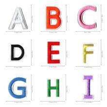 130片A-Z字母涤纶无纺布刺绣字母贴片，熨烫式，适合所有季节，夏季、学校等场合均可使用。 - 9921 - 查看 2