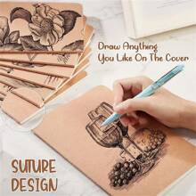 10pcs Vintage Brown Mini Pocket Notepad - Ideal For Students And Professionals - Multicolor - View 9