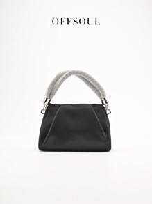 Crystal Embellished Satin Banquet Handbag, New Party Gathering Rhinestone Decorated Ruched Clutch Wristlet Shoulder Crossbody Bag For Ladies