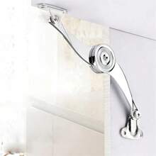 Bisagras hidráulicas de parada aleatoria para puertas de gabinetes de cocina, bisagra ajustable pulida, soporte de elevación para muebles - Un tipo - Ver 6