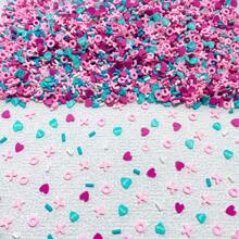 10g/0.35oz Bag Polymer Clay Slice For Slime Mix Ins, Resin Glitters Sprinkle For Party Decorations,Colorful Confetii For Holiday Accessories Birthday Party Supplies Party Favor,DIY Act Craft Handmade Jewelry Making Accessories Decoration Bead, Dot, Snow. Heart, Moon And Star. Cake. Fake Sprinkles For Slime Mix Ins, Nail Art Slices, And Cellphone Decorations - Multicolor - View 14