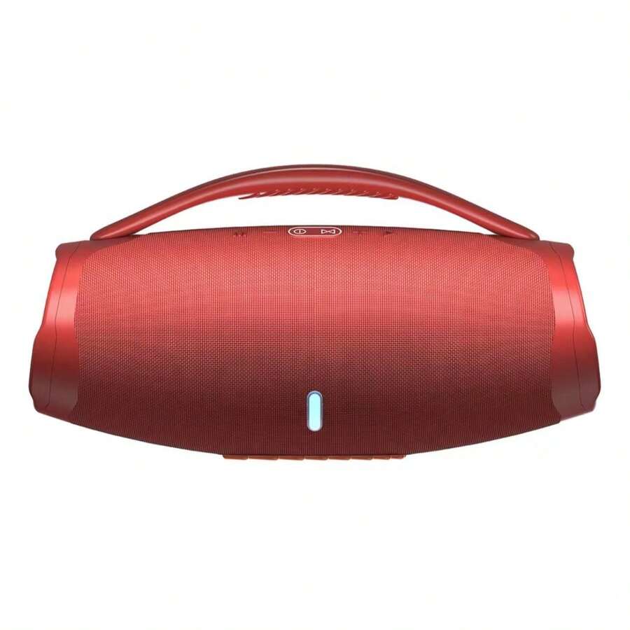22cm Boombox Mini 3 High Powerful Radio Speaker USB, Aux - 紅色 - 查看 1
