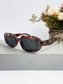 Nowe okulary retro prostokątne z ćwiekami, unisex, klasyczne, proste, stylowe, eleganckie i modne, odpowiednie do codziennego noszenia