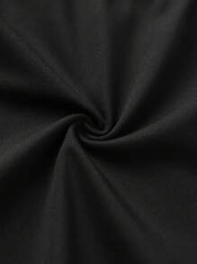 Spring Summer Women Yoga Outfit, Backless Criss-Cross Racerback Yoga Top And Tight Fit Slim Yoga Shorts Set - Black - View 4