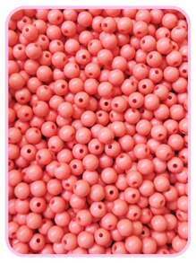 200 Milky Pearl 8mm Loop Bead Ball Bead Craft Jewelry - 番石榴 - 查看 1