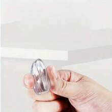 10 piezas de protectores de bordes de silicona suave y transparente, protectores de seguridad para niños, con adhesivo de gran resistencia, adecuados para muebles, gabinetes, cristal y mesas de centro - Parachoques de impacto para niños