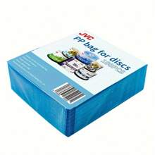 100 pièces/pack Sacs de rangement pour disques JVC/JVC CD/DVD (diamètre 12 cm/5 pouces), sacs à disques en PP double face, renforcés - Multicolore - Voir 3