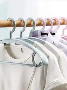 1件-5件旋转衣架宽带衣架裤架衣物收纳架不留痕阳台衣柜收纳塑料防滑衣架家用晾晒成人防皱架