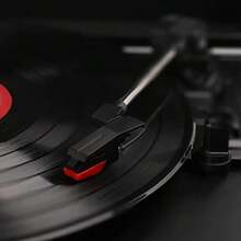 Portable Vinyl Record Player C260 ,With 2 Stereo Speakers, Wireless 3-Speed 33/45/78RPM, Support Headphone Jack/USB/AUX-IN/RCA-Out/Recording