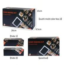 Sushi Making Kit Japanese Rice Ball Cake Roll Mold DIY Home Sushi Making Tool Multifunctional Plastic Kitche Sushi Maker Tool - A - View 5