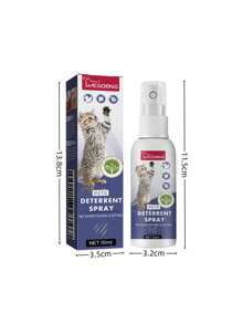 1 pieza/50ml Spray antirayado para mascotas, spray repelente para establecer área restringida para evitar que gatos/perros raspen muebles, sofás
