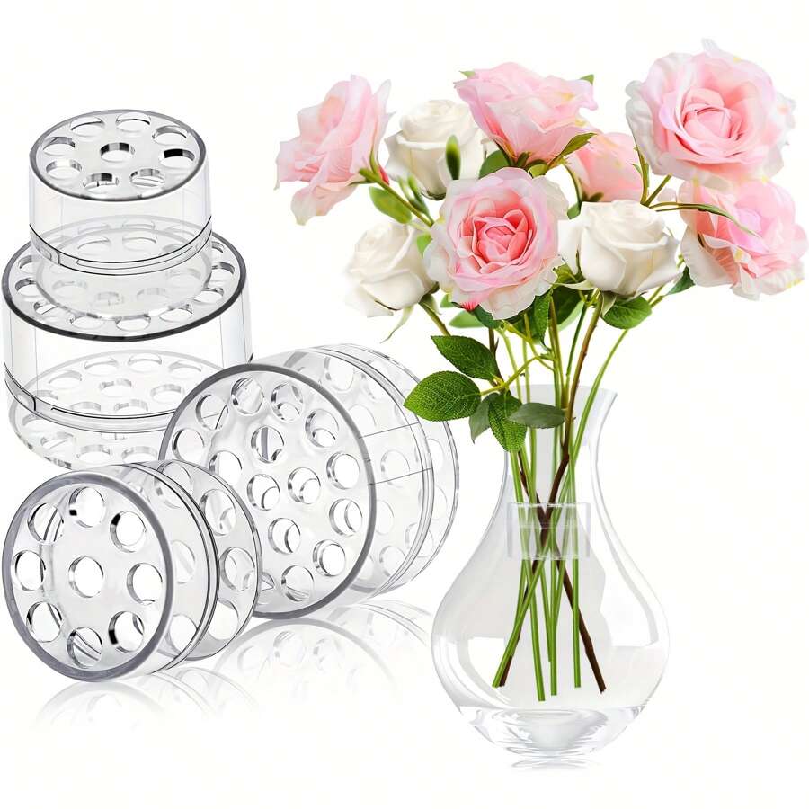 1 件花架螺旋花茎支架、螺旋花茎架、花瓶装饰、DIY 婚礼花束套装、插花工具、花束包装配件、婚礼花束花瓶架