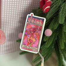 慢燃火柴乙烯基贴花 - 光面处理，可重复使用的自粘贴纸，适用于书籍和电子阅读器，防水、防紫外线和防刮擦，非常适合笔记本电脑、手机、水瓶、笔记本 - 书籍爱好者和读者礼物、学校用品、返校