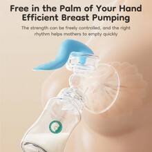 Manual Breast Pump Set With Piston Pump System - Including 150 Ml Bottle And Teat, Plastic, Suitable For Breastfeeding And Milk Storage Accessories For Ages 14+